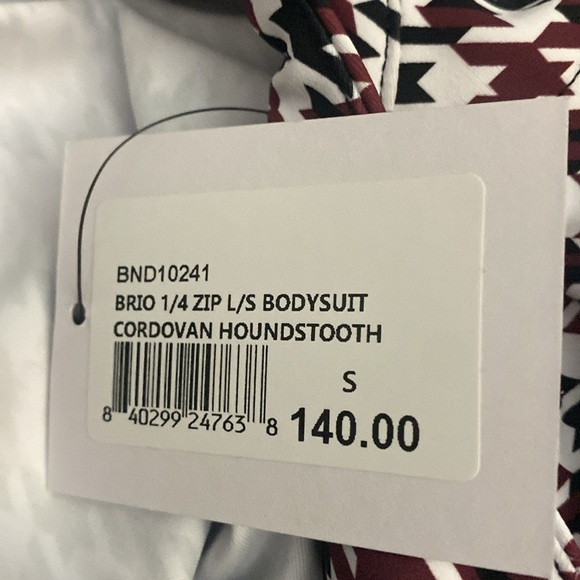Bandier Brio Houndstooth Bodysuit NWT - Picture 6 of 9